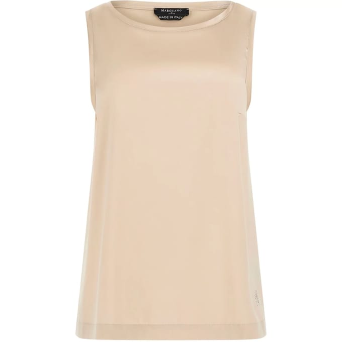 GUESS Marciano By  Denise Sl Top Sandy Shore Maat: 44 | Mouwloze Tops Outlet | Dames | Beige