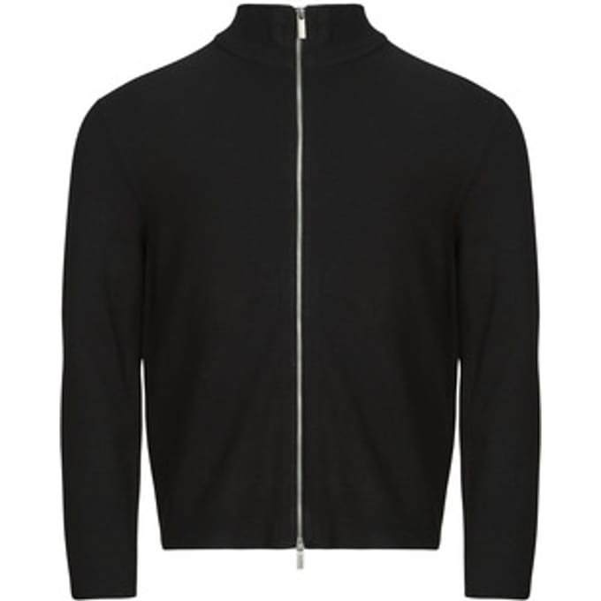 Relaxed fit gebreid jack van viscosemix model 'TELLER'