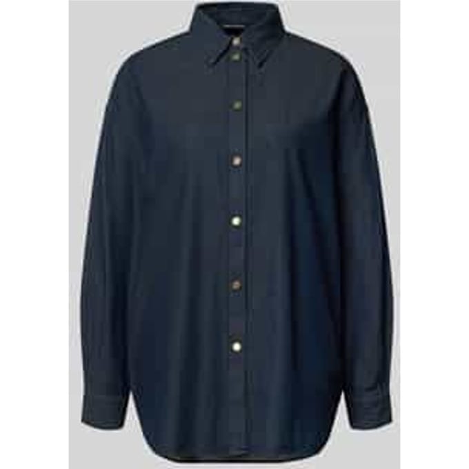 Relaxed Fit overhemdblouse in denimlook