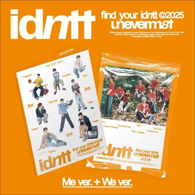 idntt Mini Album Unevermet No POB SET white