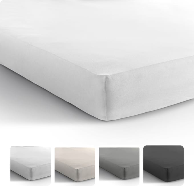 Sleeptime Jersey Hoeslaken - Jersey - 160/180x200 - Wit