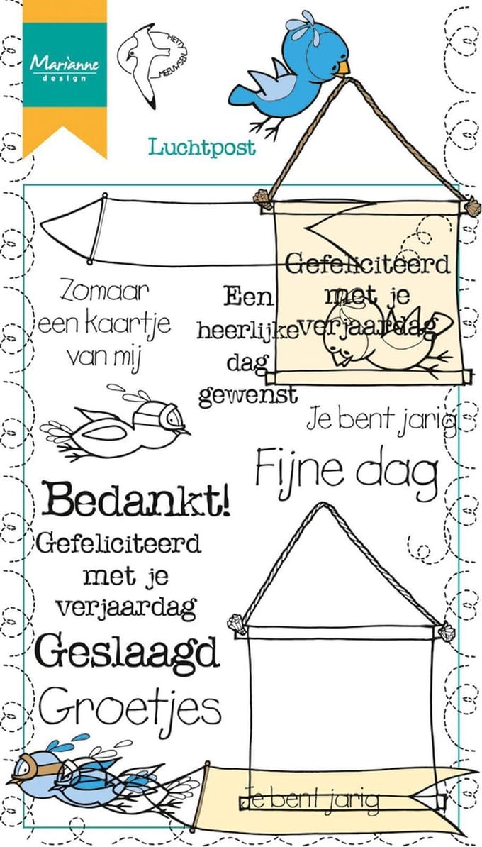 Marianne Design Stempel Luchtpost (Nederlands) HT1603