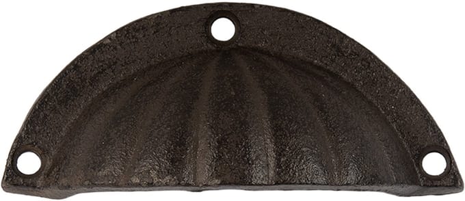 Clayre & Eef Handgreep 10x3x4 cm Bruin Metaal