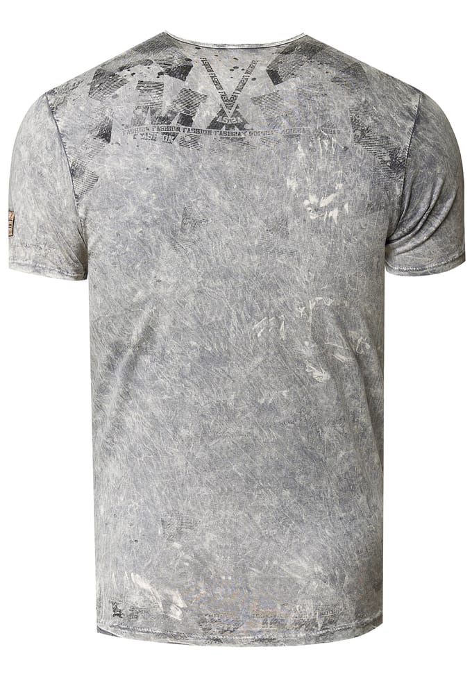 V-hals T-shirt met logo-print aan de zijkant