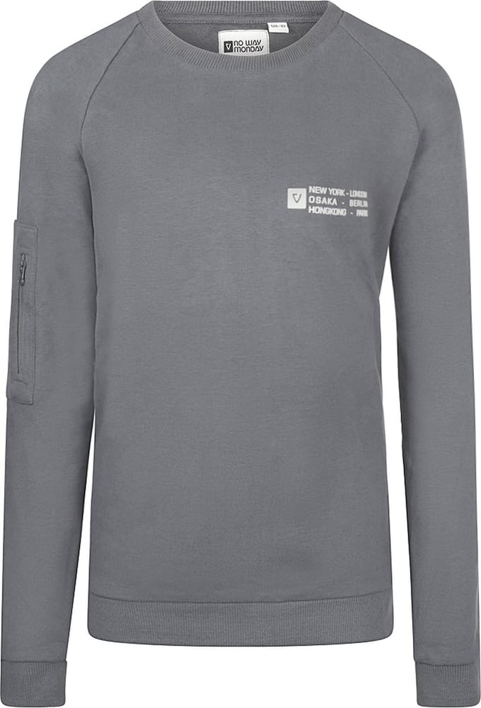 No Way Monday - Jongens Sweater - Dark Grey - Maat 98