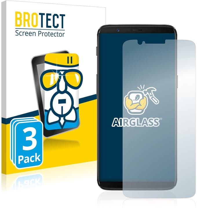 Screenprotector 3 Stuks voor OnePlus 5T Beschermglas transparant