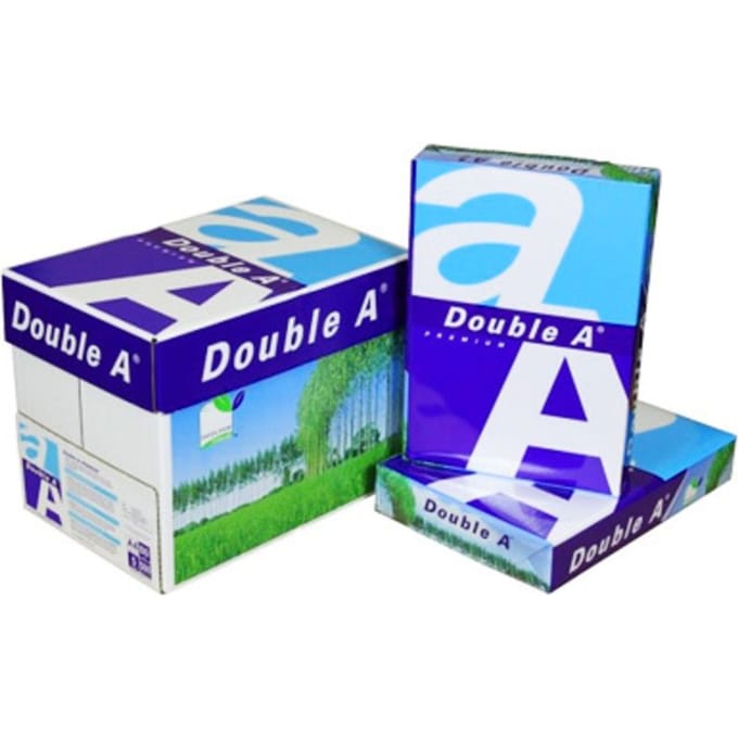 Double A Premium printpapier ft A4, 80 g - 2500 vellen (Doos met 5 pakken van 500 vel)
