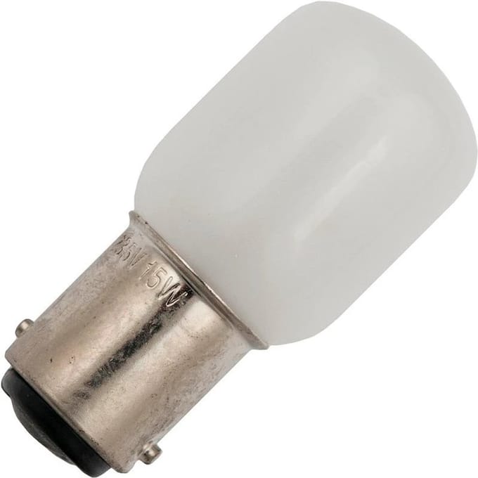Schiefer BA15d Buis Gloeilamp | 15W 2700K 100lm 220V/230V | Dimbaar Mat