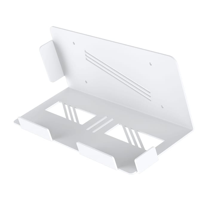 Consolehouder Wandmontage Zwevend Achter TV Wandbeugel voor Gaming Console Controller Koptelefoon wit