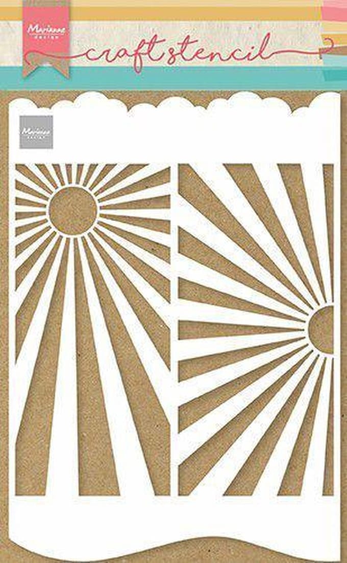 Marianne Design Craft Stencil - Slimline Sunburst