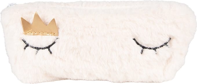 Clayre & Eef Portemonnee 21x10 cm Wit Synthetisch Ogen