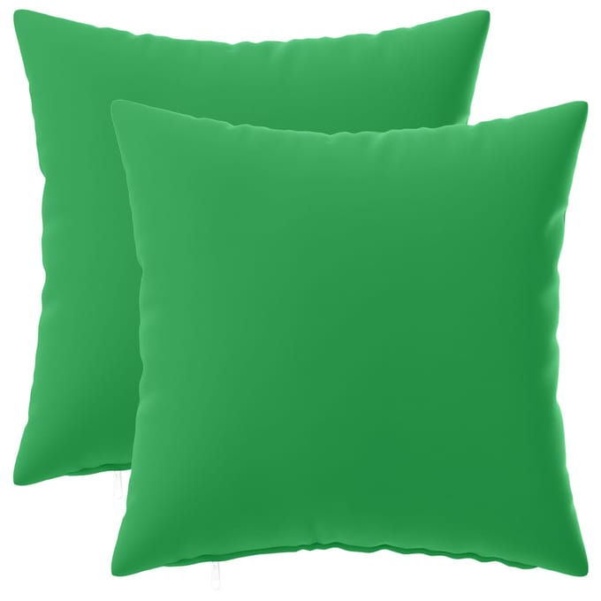 vidaXL - Kussensloop - 2 - pcs - HEERLEN - Groen - 30 - x - 30 - cm - Polyester