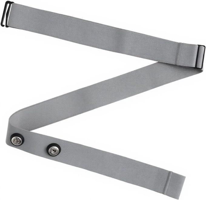 Elastische Hartslagband - Verstelbare Borstband - Cardio Training - Universele Compatibiliteit - 70-105 cm - Zwart