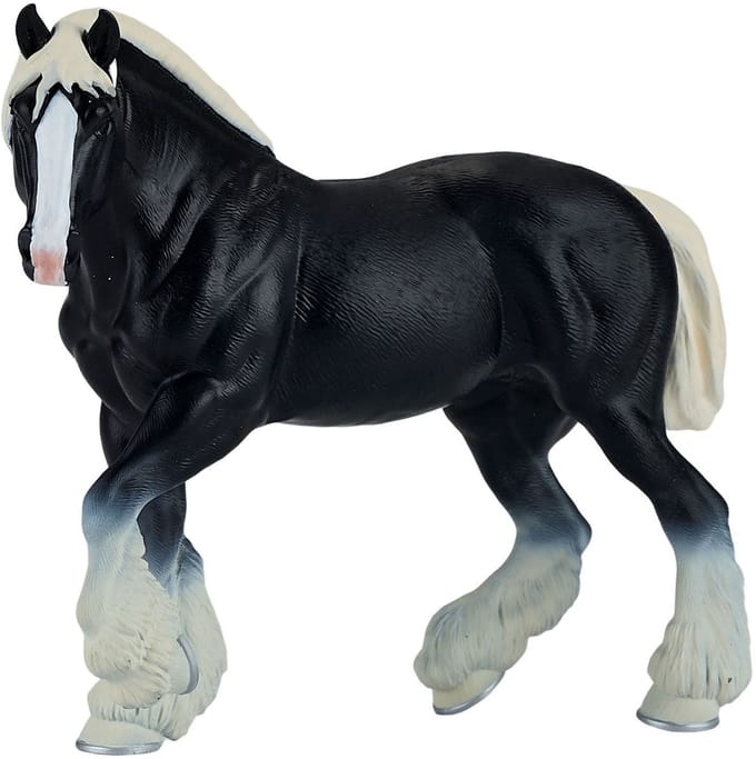 Mojo - Horse World Black Clydesdale Horse - 381083