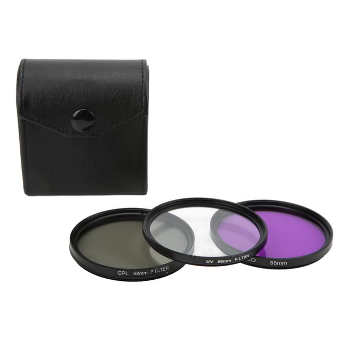 3-delige set Multi-Coated Lensfilter Kit UV CPL FLD Lensfilter Set voor Digitale Camera