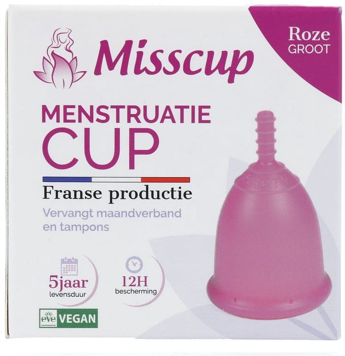 Eco Conseils Eco Conceils Misscup Menstruatie Cup Groot Roze (1 stuk)