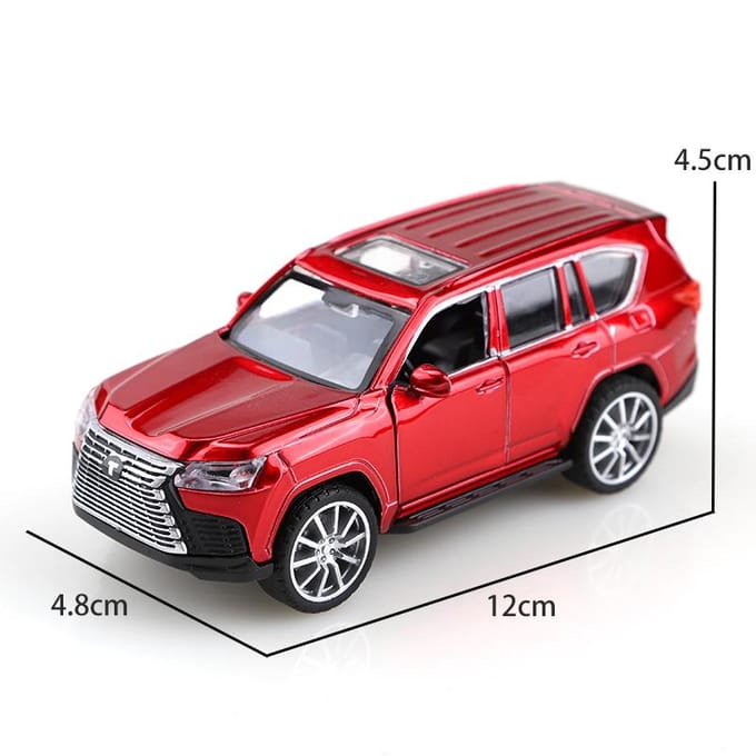(Verpakt) 1:36 Legering SUV Model Lx570, Off-Road Pull-Back Auto, Off-Road Legering Pull-Back Auto, Coole Legering Auto