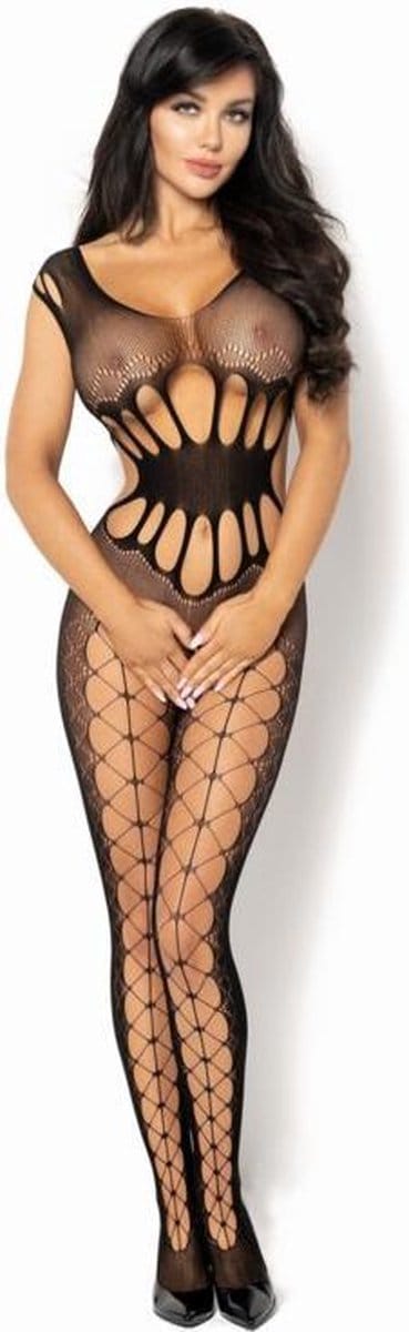 Beauty Night Etain bodystocking zwart S/L S t/m L
