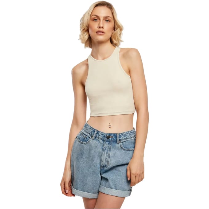 Urban Classics - Rib Crop top - M - Groen