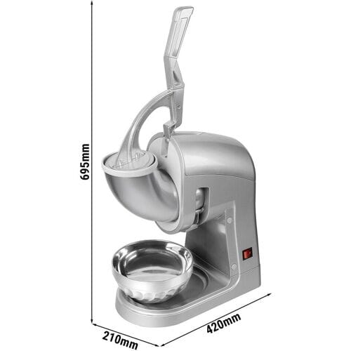 GGM Gastro Tisch-Eiscrusher für Flockeneis - 5 kg/min - 350 Watt - Edelstahl