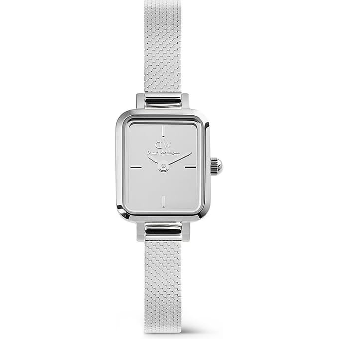 Daniel Wellington Quadro DW00100800 Quadro Mini Reflection Sterling Horloge