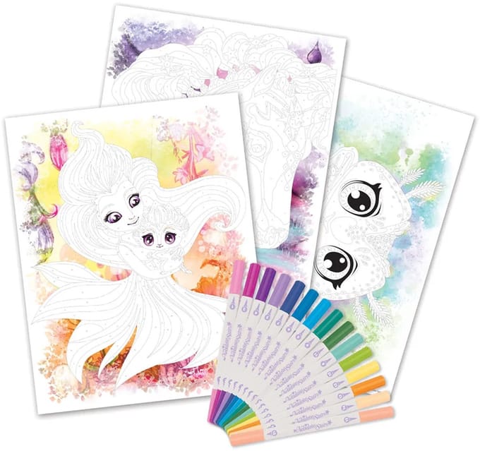 Nebulous Stars kleurboek op nummer met stiften - creatief speelgoed.