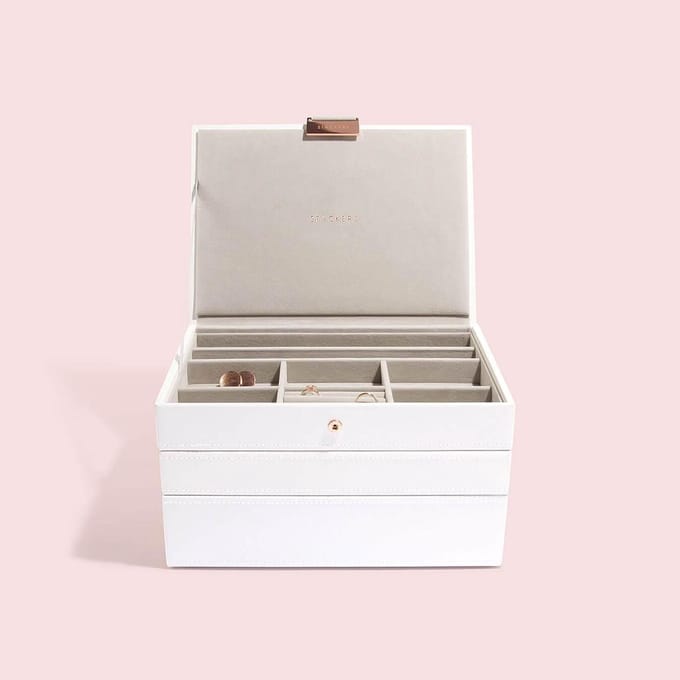 STACKERS WHITE - Sieradendoos - Juwelendoos - Sieradenhouder - Sieraden Organizer