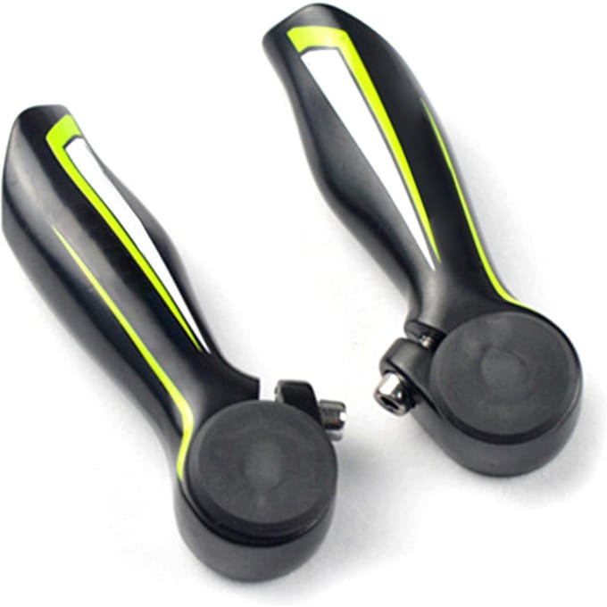 1 paar fietsstuuruiteinden aluminiumlegering MTB mountainbike stuuruiteinden 22,2 mm groen