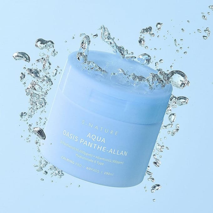 [S.NATURE] Aqua Oasis Panthe-Allan Calming Pad 60EA white