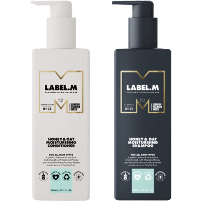 Label.m Honey & Oat Moisturising Shampoo 1000ml + Conditioner 1000ml