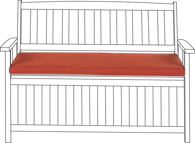 VIVARA - Tuinkussen - Rood - 45 x 110 cm - Polyester
