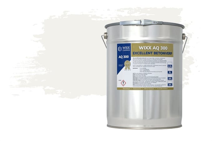 Wixx AQ 300 Excellent Betonverf - 20L - RAL 9016 | Verkeerswit