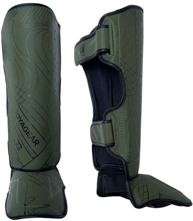 Joya Essential - Scheenbeschermers - Groen met zwart (Beschikbaar in verschillende maten)