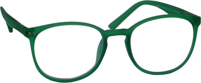 Computer bril - lichtgroen rond sterkte +2.0 - blauw licht filter - blue blocker leesbril