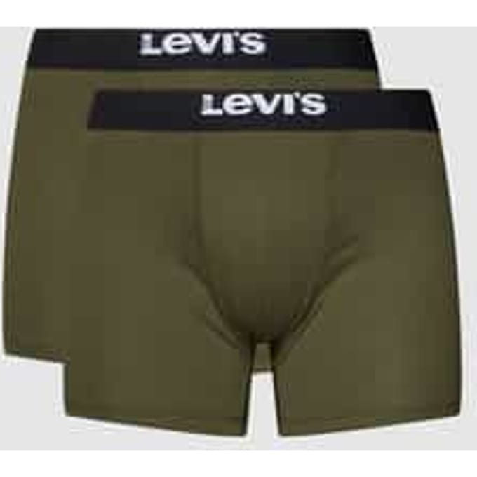 Levi's Boxershorts Solid Basic Organic Cotton 2-pack Khaki-S