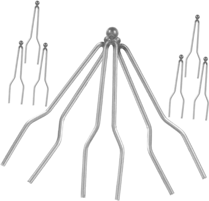 Houtbrander Pen Tips - Pyrografie Set - Houtbewerking Kunst - Duurzame Verwarmingdraad - 3.5x1x0.2cm - Zilver