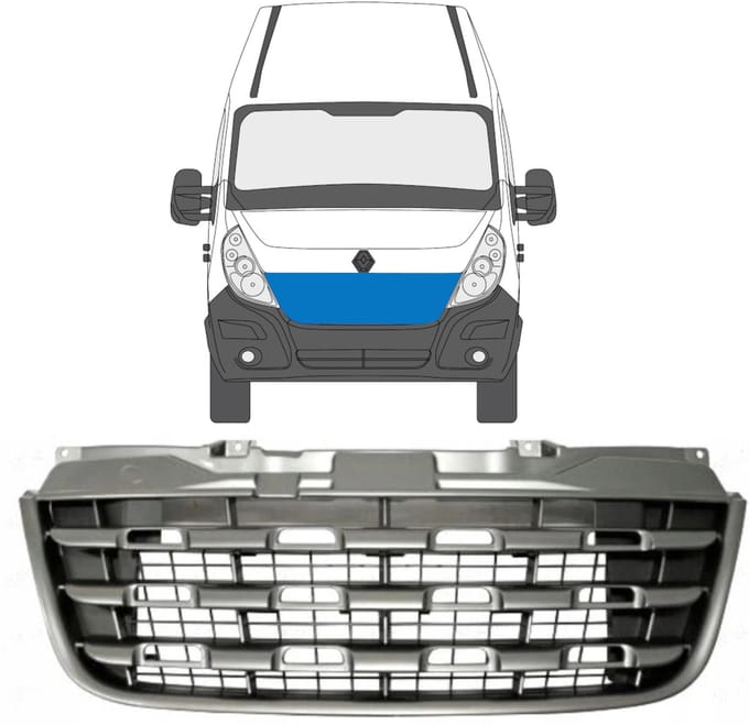 Grill voor Renault Master 2010-
