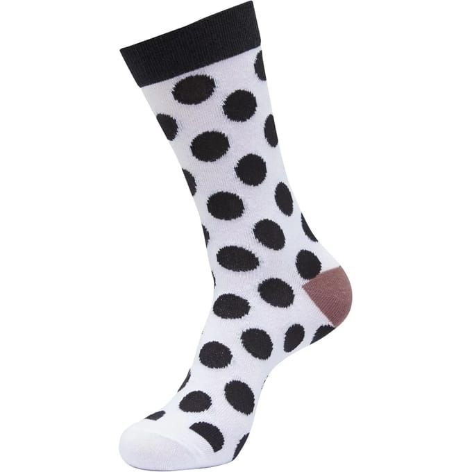 Urban Classics - Basic Polka Dot 3-Pack Sokken - 43/46 - Wit/Zwart