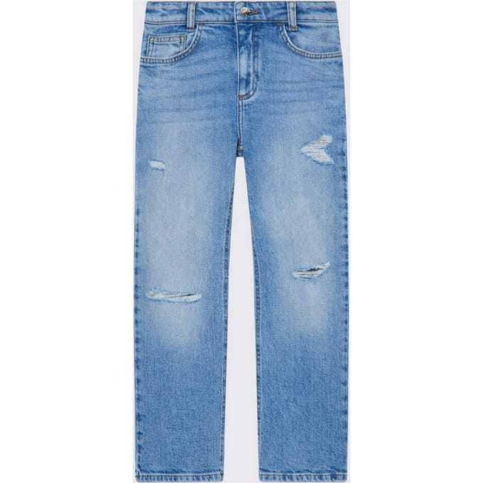 jeans met blauwe denim baby tranen