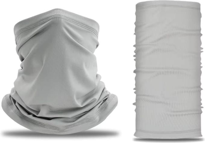 CHPN - Nekwarmer - Col - Shawl - Grijs - Halswarmer - Sjaal - Gezichtsbescherming - Polyester - Elastisch - Unisex - One size