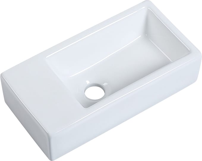 Fontein Mia 40.5x20x10.5cm glans wit links