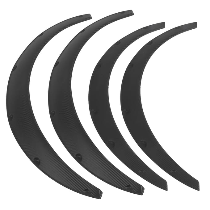 4 stuks Voor en Achter Wielwenkbrauw Beschermer Verbreding Wielbogen Lippen Universeel voor Auto gray