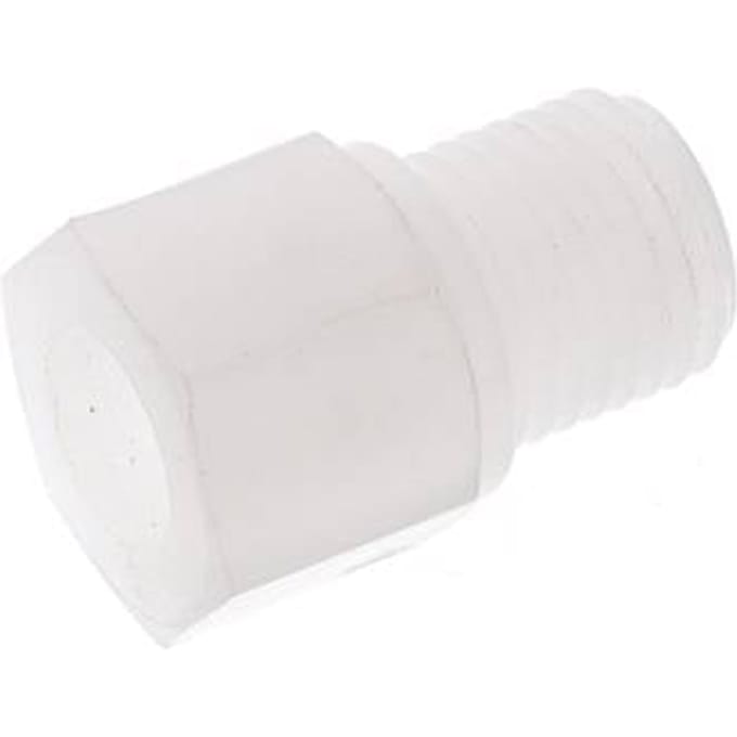 Verloopring G1/8'' Binnendraad X G1/4'' Buitendraad PVDF 10bar FDA 17mm Hex