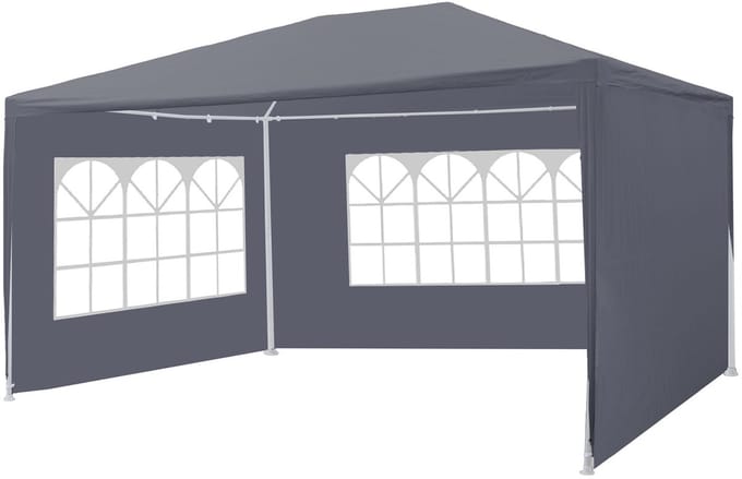 Partytent 3x4m donkergrijs budget
