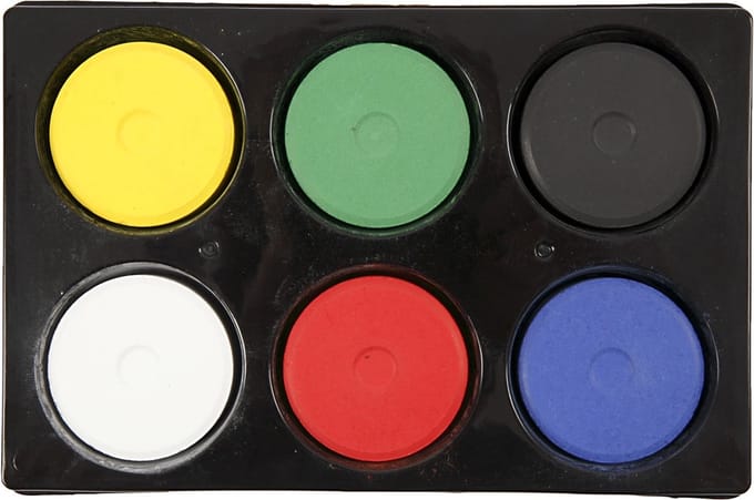 Creativ Company Large refill Blokken Watercolor in palette 6pcs.