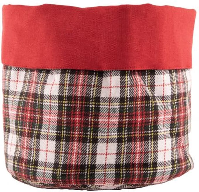 Broodmandje XMAS - kerst - 20x20 cm, rood