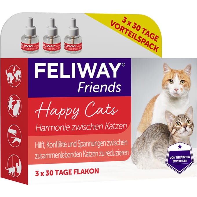 Economy set: 3x 48ml navulflacons voor Feliway® Friends kat