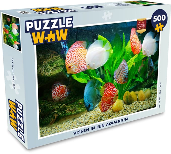 Puzzel Vissen in een aquarium - Legpuzzel - Puzzel 500 stukjes