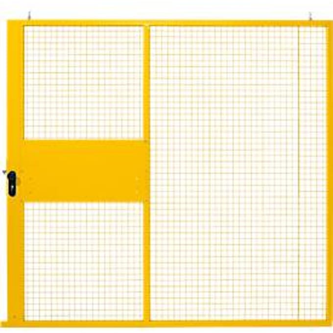 Schuifdeur, voor gaas scheidingswandsysteem, B 2238 x H 2110 mm, geel