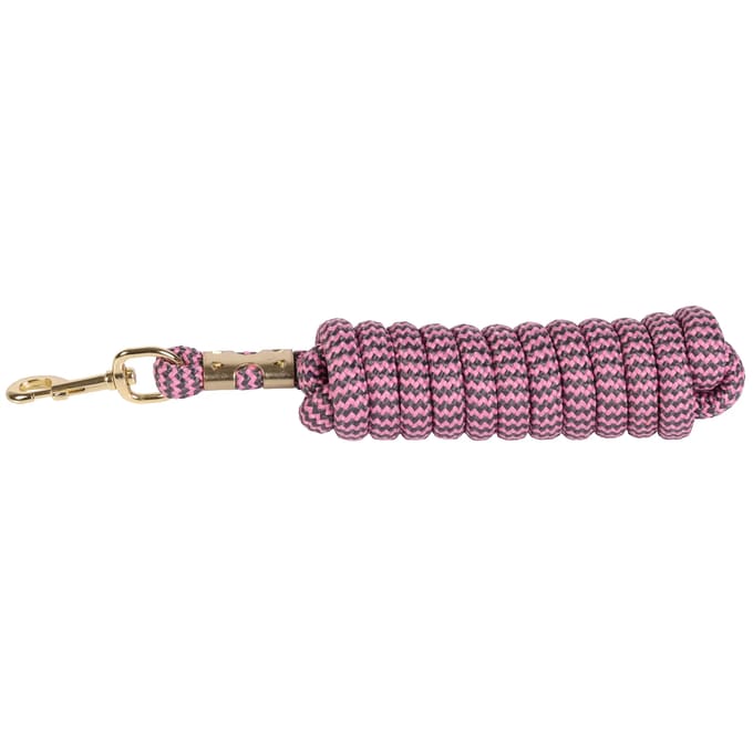 Harry's Horse Halstertouw PP 3 meter Pink/Grey | goud | Touw paard